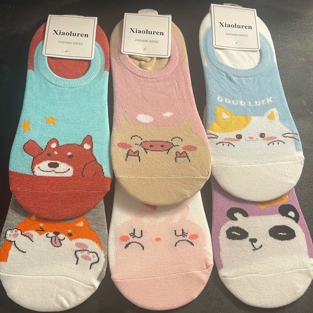 Womens 6-pair fashion socks